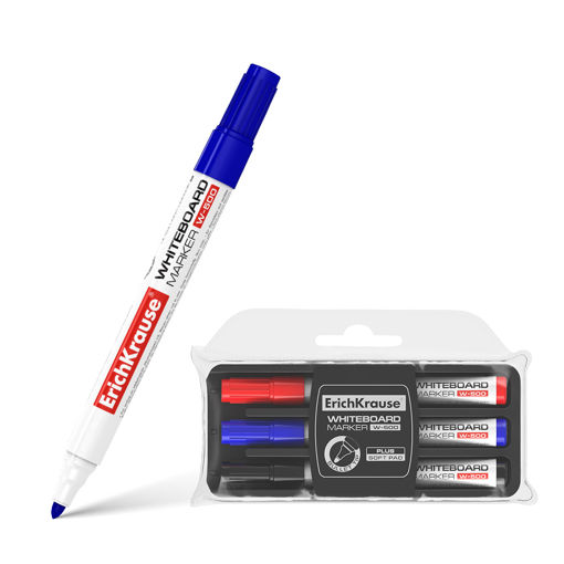 Picture of EK WHITEBOARD MARKERS 3 PACK & ERASER